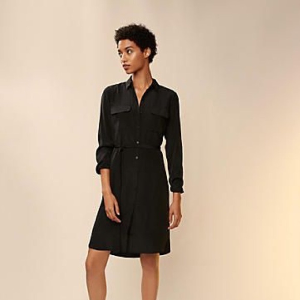 Express Black Shirt Dress
